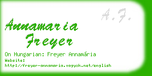 annamaria freyer business card