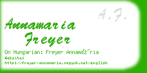 annamaria freyer business card